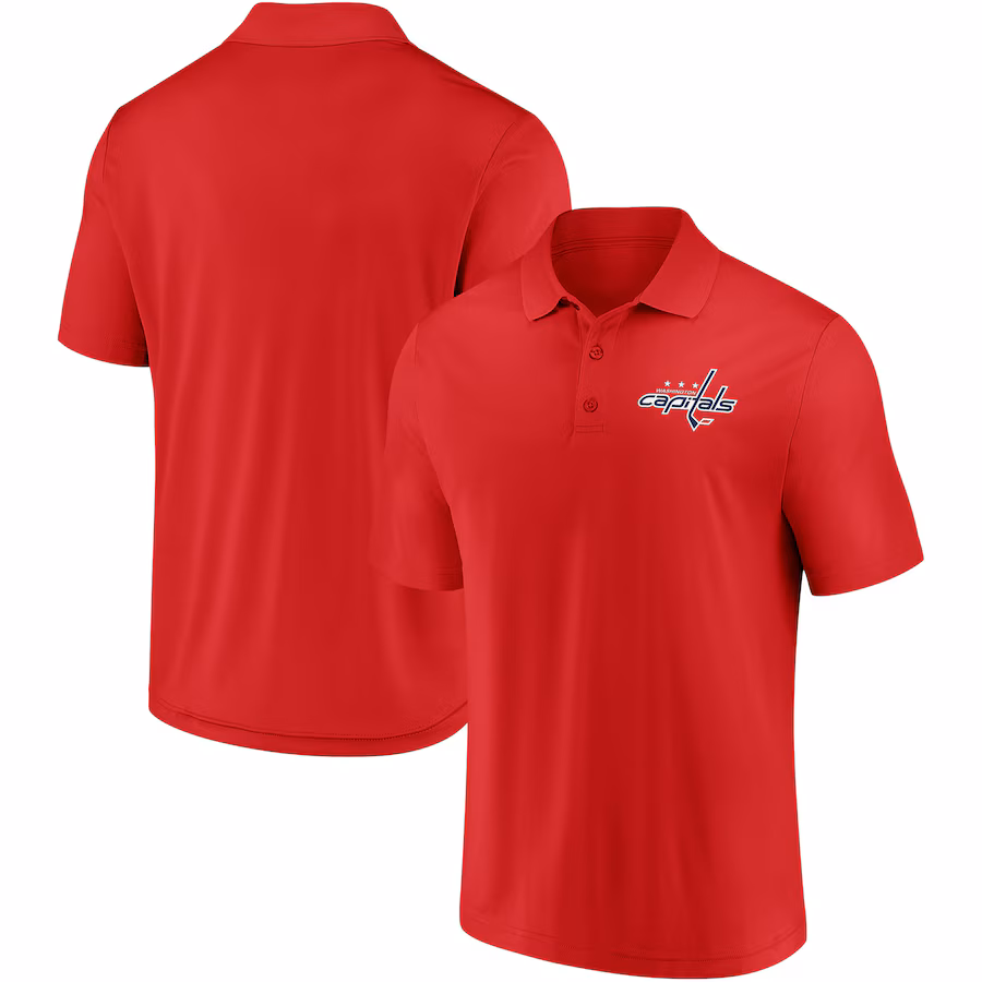 Men's Washington Capitals Fanatics Red Winning Streak Polo - Puhuasuan