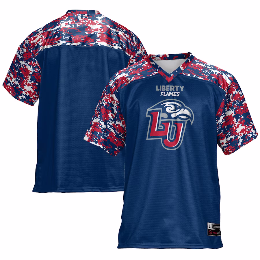Liberty Flames GameDay Greats Football Jersey - Navy - Puhuasuan
