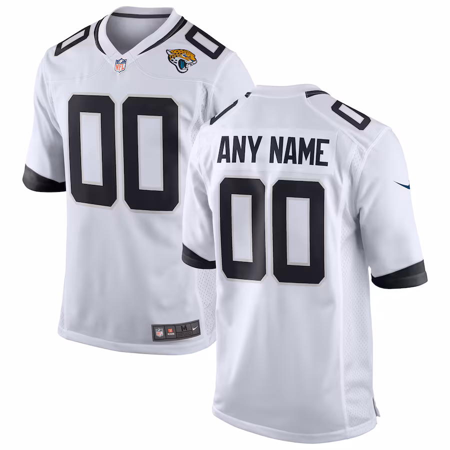Youth Jacksonville Jaguars Nike White Custom Game Jersey - Puhuasuan