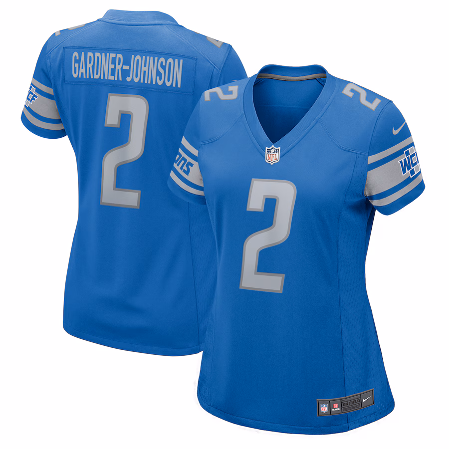 Women's Detroit Lions Chauncey Gardner-Johnson Nike Blue Game Player Jersey - Puhuasuan