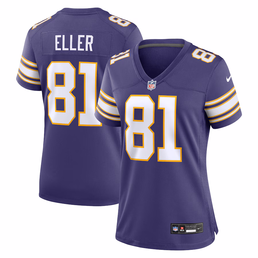 Women's Minnesota Vikings Carl Eller Nike Purple Classic Retired Player Jersey - Puhuasuan
