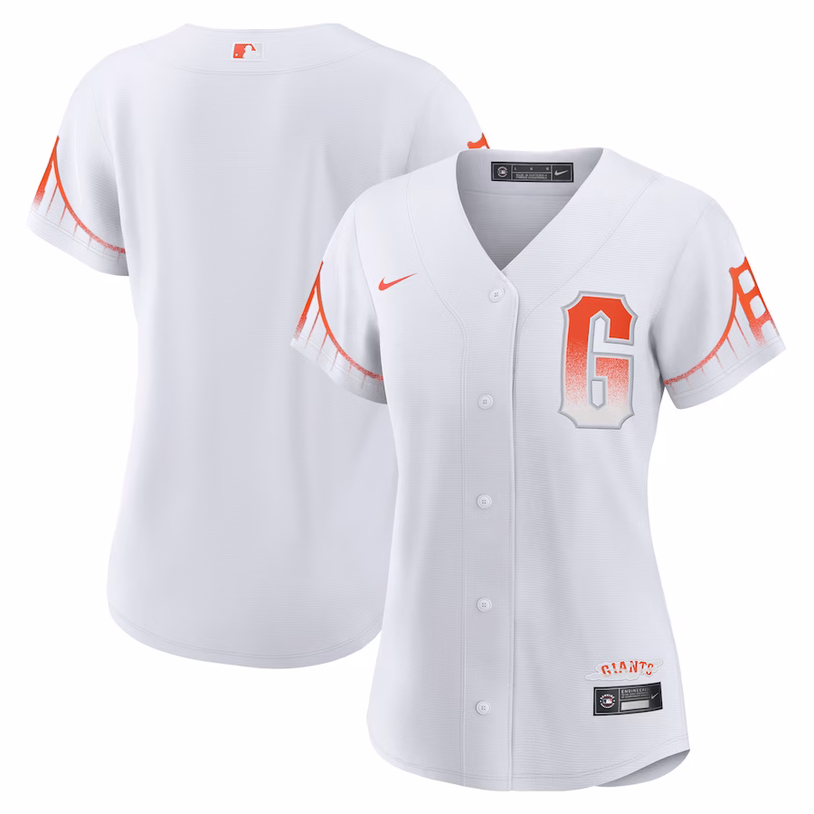 Women's San Francisco Giants Nike White City Connect Replica Jersey - Puhuasuan