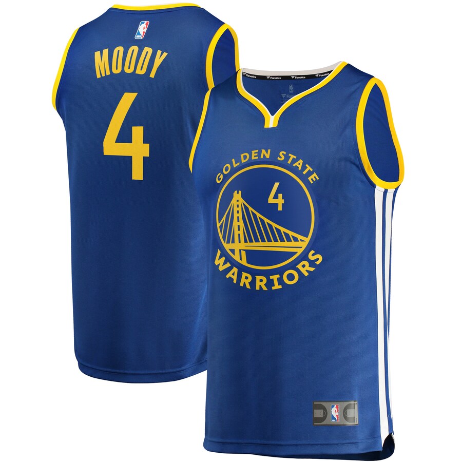 Men's Golden State Warriors Moses Moody Fanatics Royal Fast Break Replica Jersey - Icon Edition - Puhuasuan