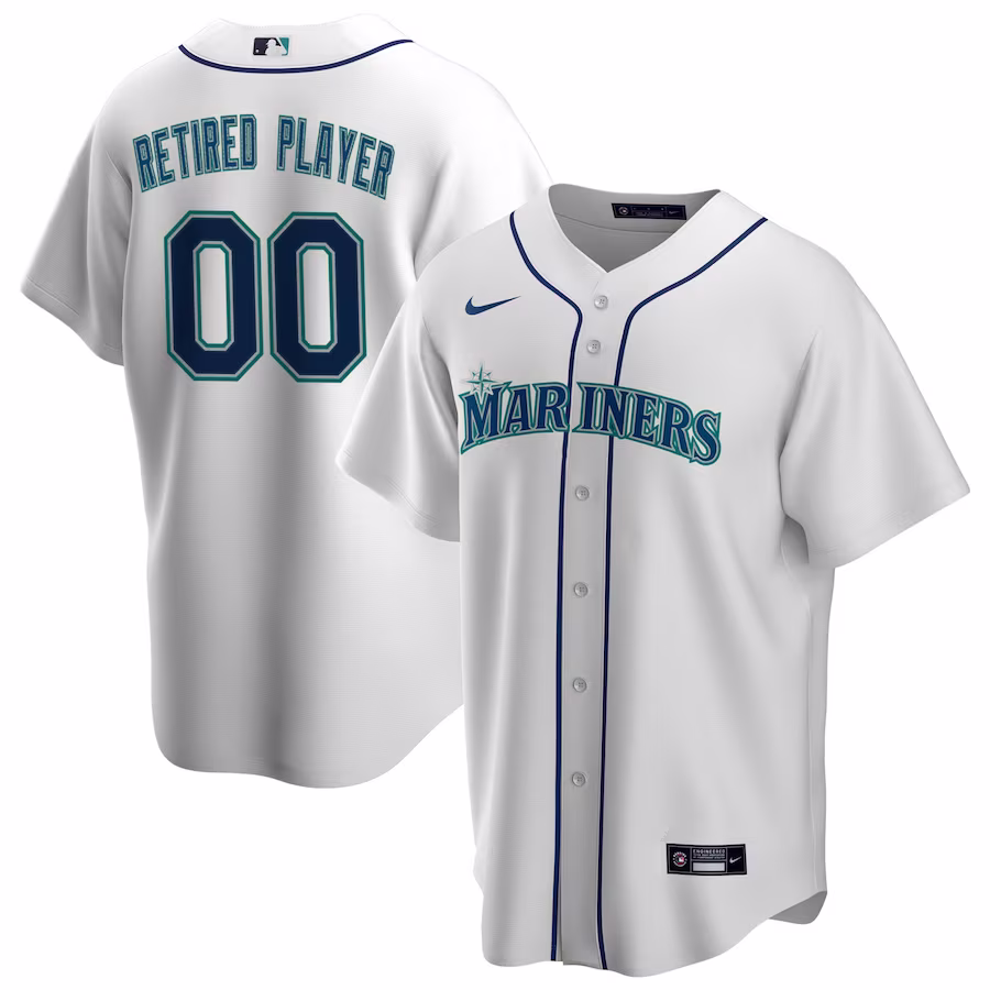 Men's Seattle Mariners Nike White Home Pick-A-Player Retired Roster Replica Jersey - Puhuasuan