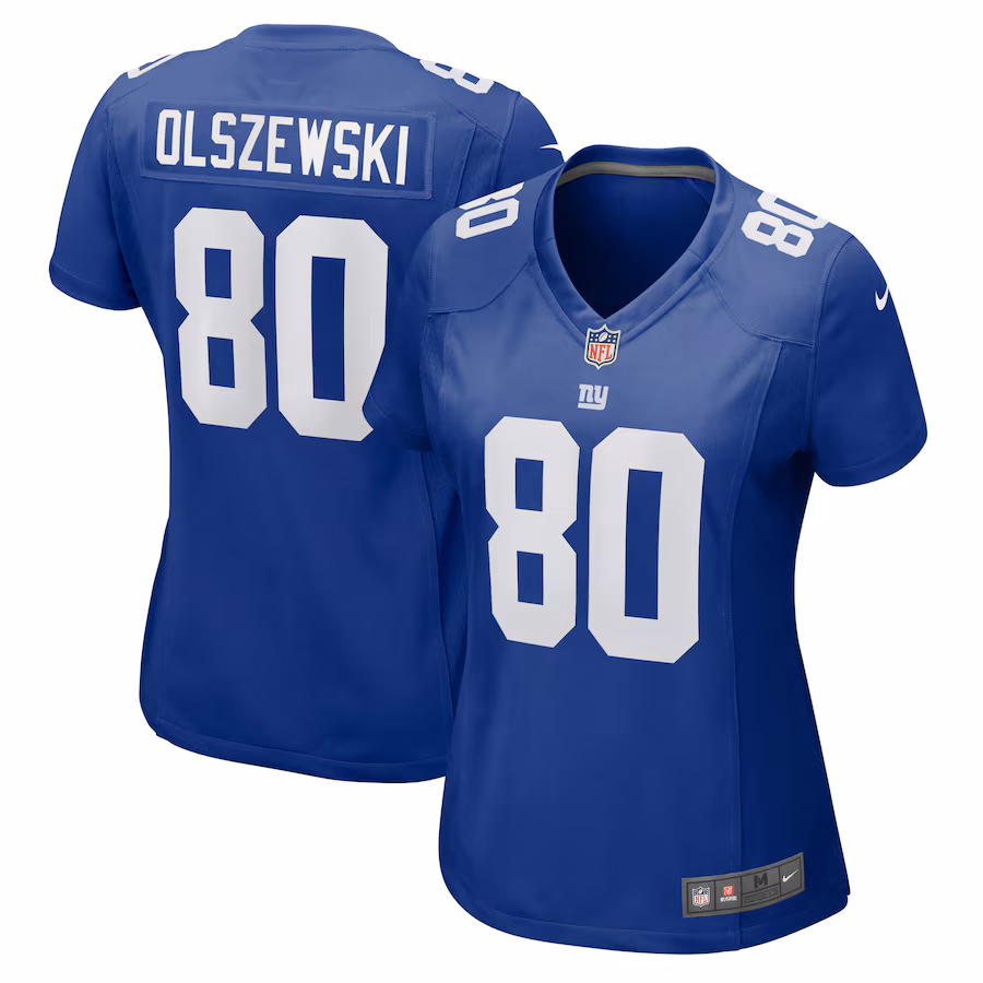 Women's New York Giants Gunner Olszewski Nike Royal Game Jersey - Puhuasuan