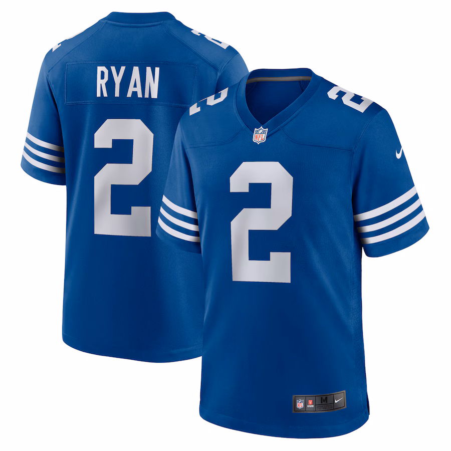 Men's Indianapolis Colts Matt Ryan Nike Royal Alternate Game Jersey - Puhuasuan