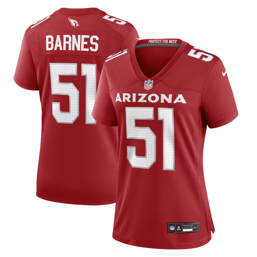 Women's Arizona Cardinals Krys Barnes Nike  Cardinal Team Game Jersey - Puhuasuan