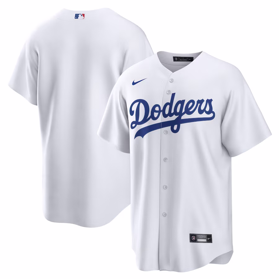 Men's Los Angeles Dodgers Nike White Home Blank Replica Jersey - Puhuasuan