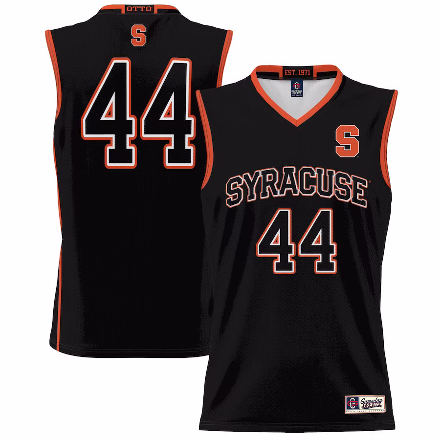 #44 Syracuse Orange GameDay Greats Unisex Lightweight Basketball Jersey - Black - Puhuasuan