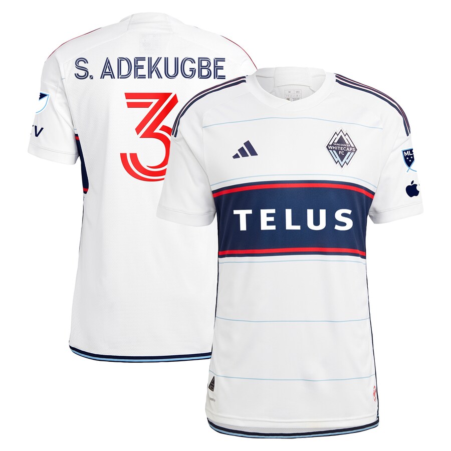 Men's Vancouver Whitecaps FC Samuel Adekugbe adidas White 2024 Bloodlines Authentic Player Jersey - Puhuasuan