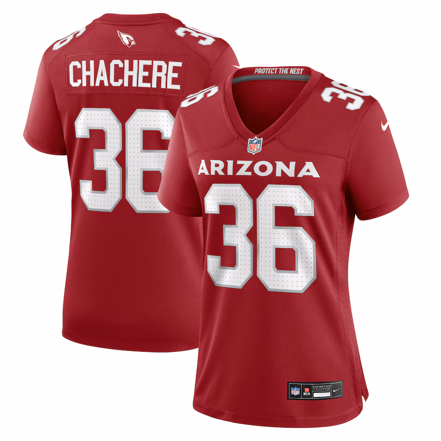 Women's Arizona Cardinals Andre Chachere Nike  Cardinal Team Game Jersey - Puhuasuan