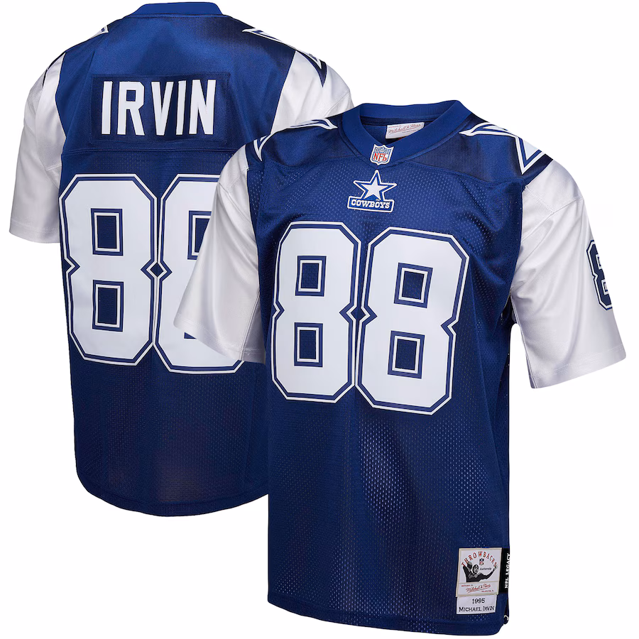 Men's Dallas Cowboys Michael Irvin Mitchell & Ness Navy Legacy Replica Jersey - Puhuasuan
