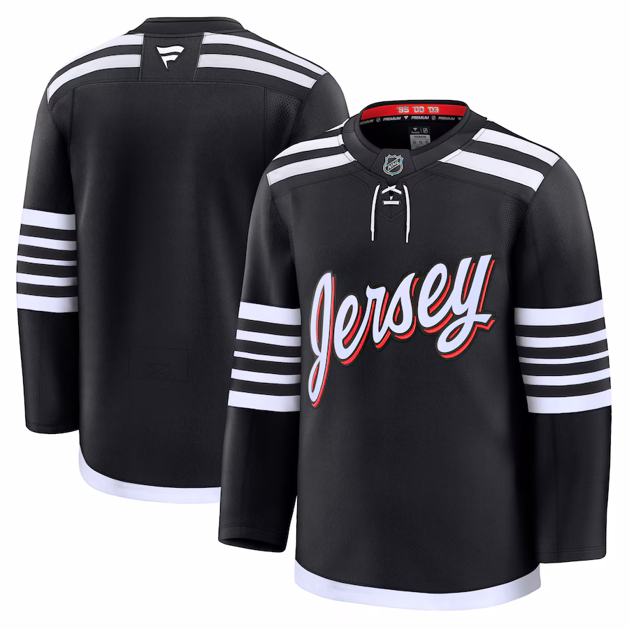 Men's New Jersey Devils Fanatics Black Alternate Premium Jersey - Puhuasuan