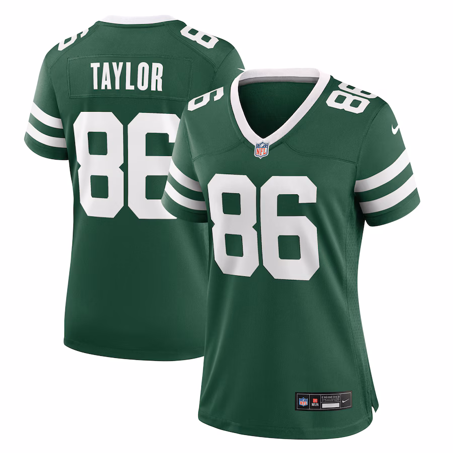 Women's New York Jets Malik Taylor Nike Legacy Green Team Game Jersey - Puhuasuan