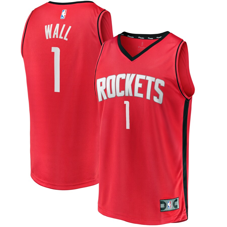 Youth Houston Rockets John Wall Fanatics Red Fast Break Replica Jersey - Icon Edition - Puhuasuan