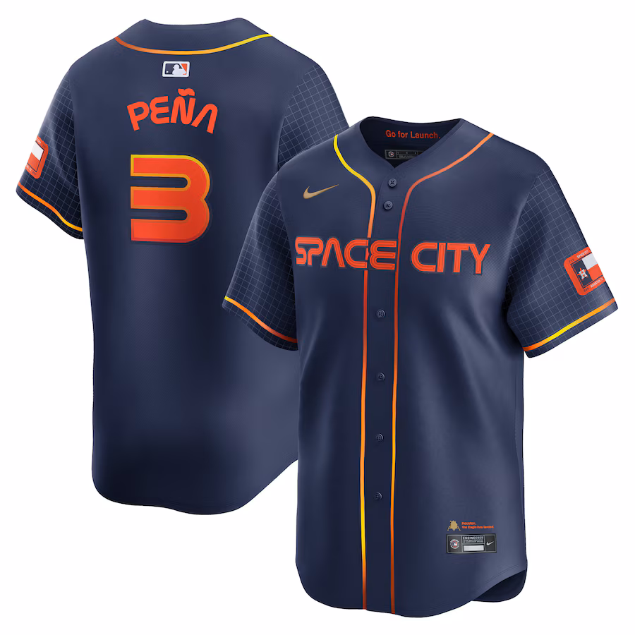 Men's Houston Astros Jeremy Peña Nike Navy City Connect Limited Player Jersey - Puhuasuan