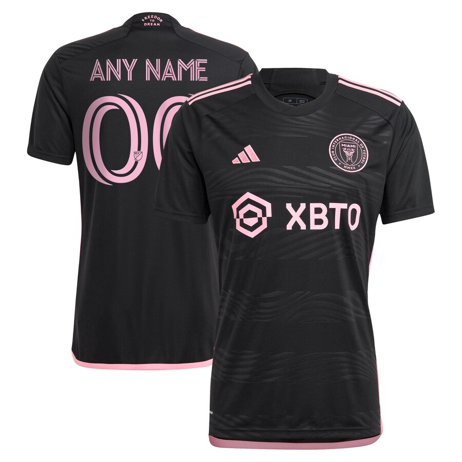 Men's Inter Miami CF adidas Black 2023 La Noche Replica Custom Jersey - Puhuasuan