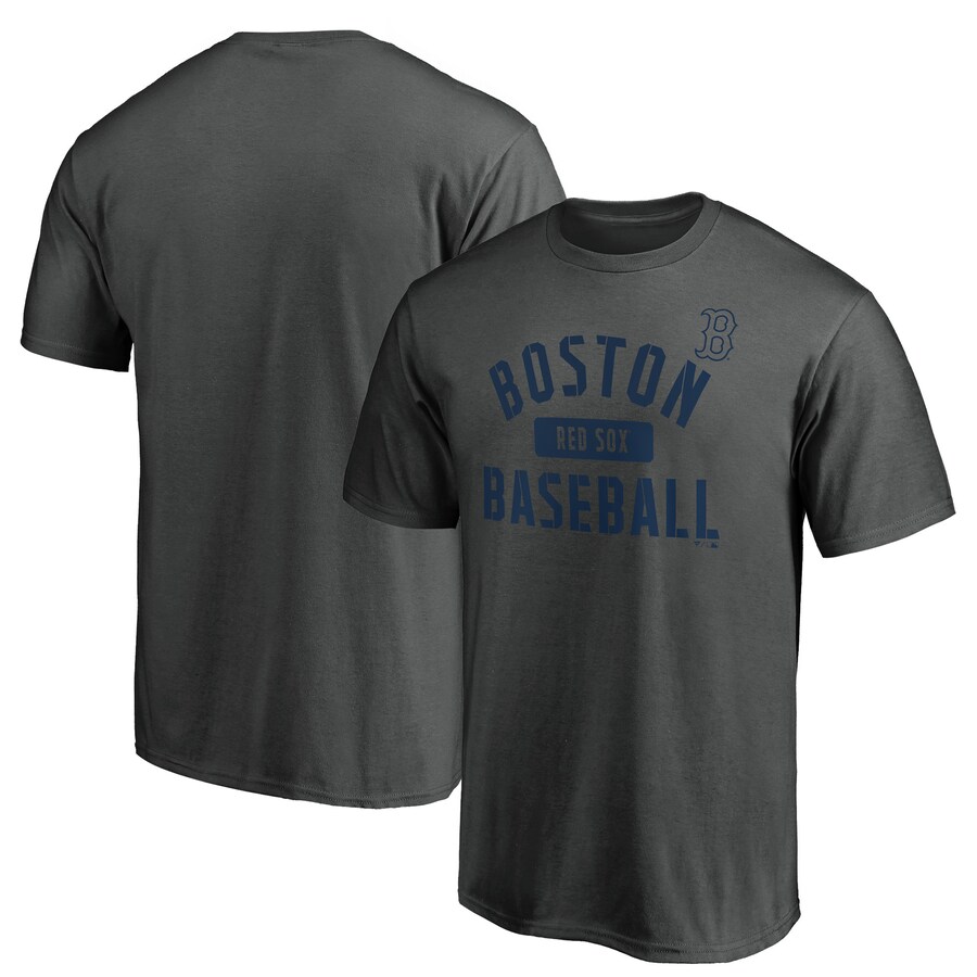 Men's Boston Red Sox Charcoal Team Primary Pill T-Shirt - Puhuasuan