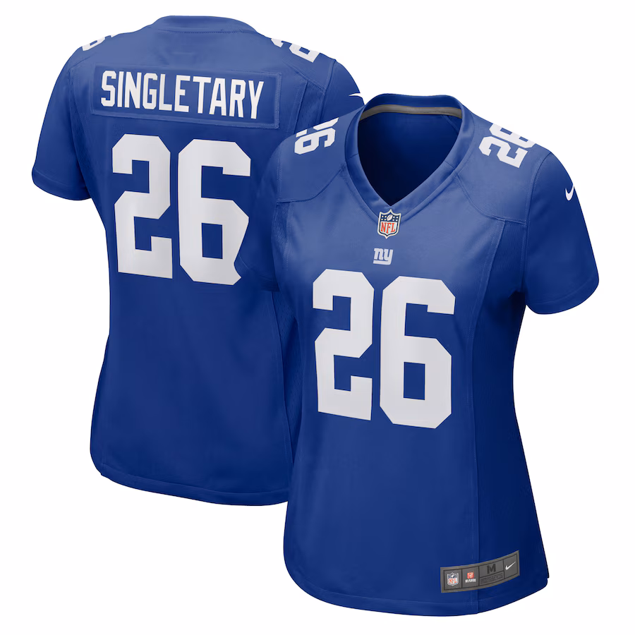 Women's New York Giants Devin Singletary Nike Royal Game Jersey - Puhuasuan
