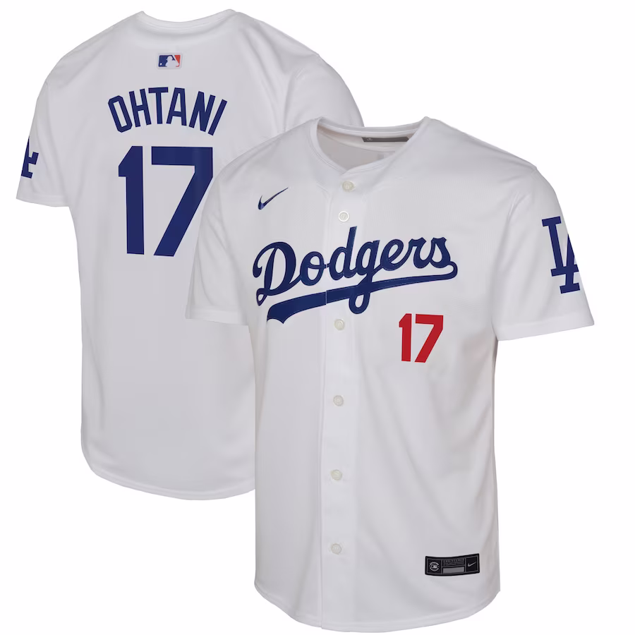 Youth Los Angeles Dodgers Shohei Ohtani Nike White Home Limited Player Jersey - Puhuasuan