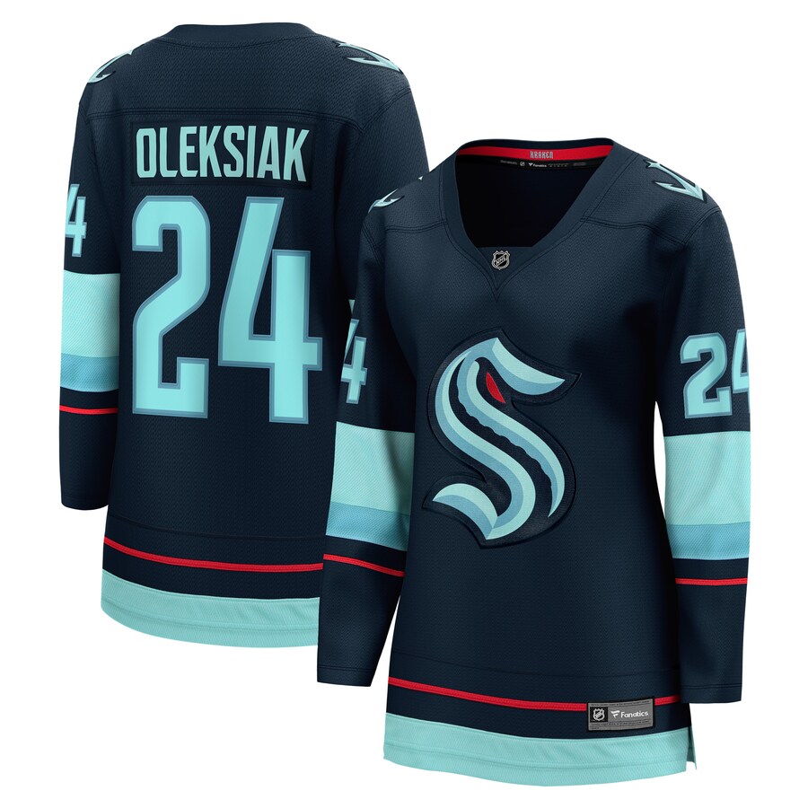 Women's Seattle Kraken Jamie Oleksiak Fanatics Branded Deep Sea Blue Home Breakaway Player Jersey - Puhuasuan