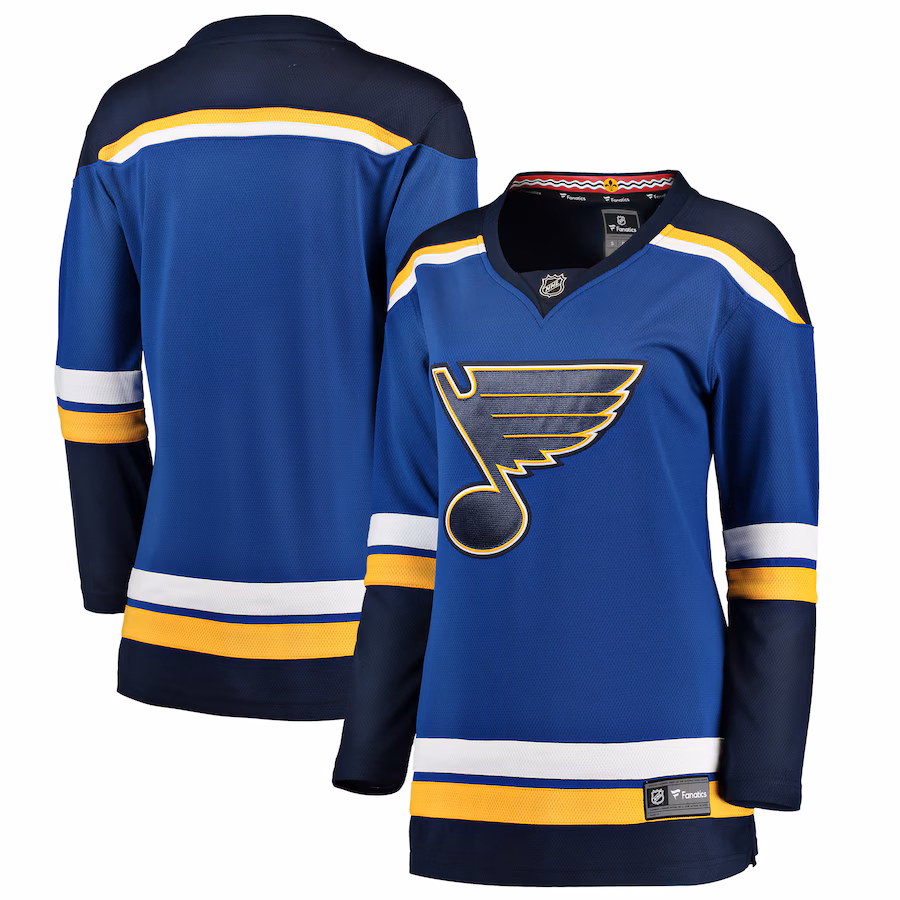 Women's St. Louis Blues Fanatics Blue Breakaway Home Jersey - Puhuasuan
