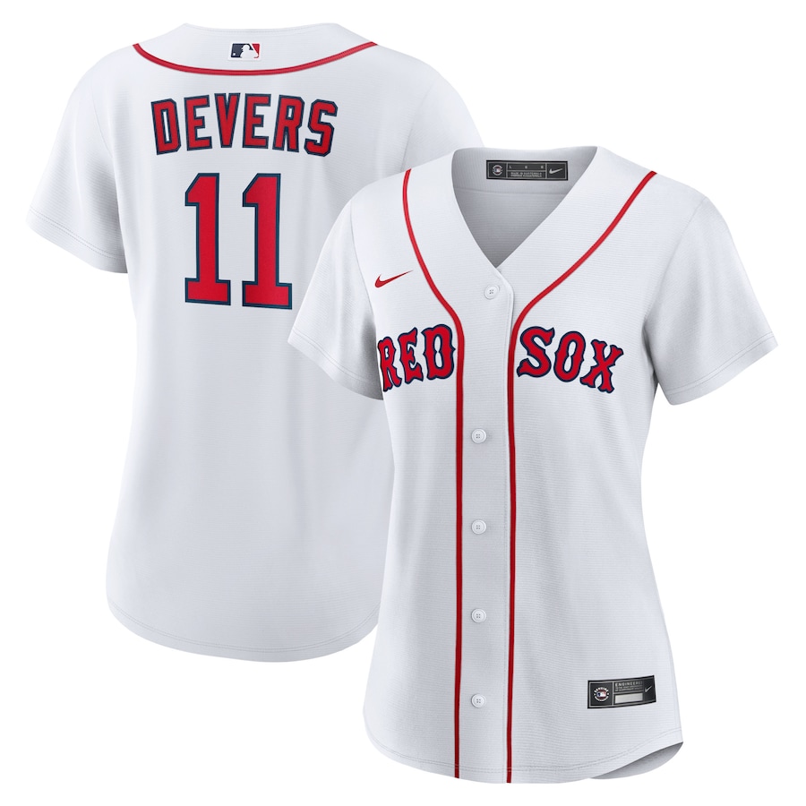 Women's Boston Red Sox Rafael Devers Nike White Home Replica Player Jersey - Puhuasuan