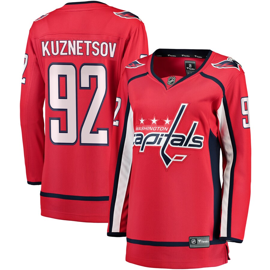 Women's Washington Capitals Evgeny Kuznetsov Fanatics Branded Red Breakaway Player Jersey - Puhuasuan