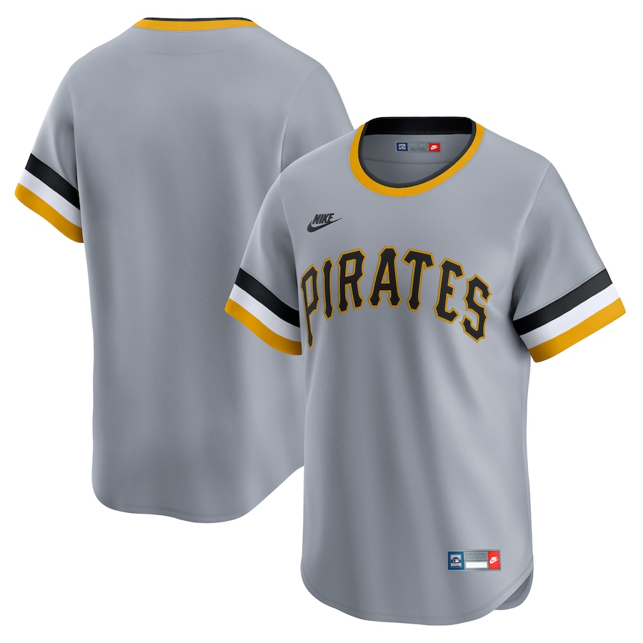 Men's Pittsburgh Pirates Nike Gray Cooperstown Collection Limited Jersey - Puhuasuan