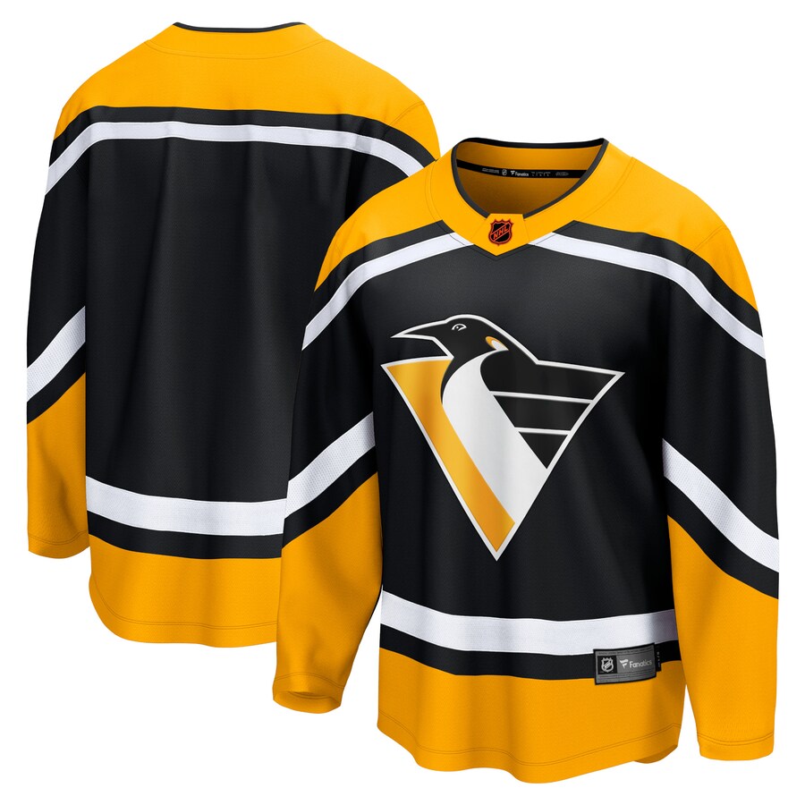 Men's Pittsburgh Penguins Fanatics Branded Black Special Edition 2.0 Breakaway Blank Jersey - Puhuasuan
