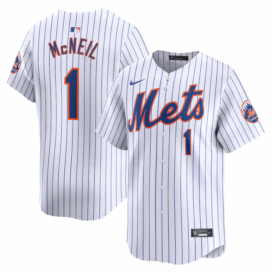Men's New York Mets Jeff McNeil Nike White Home Limited Player Jersey - Puhuasuan