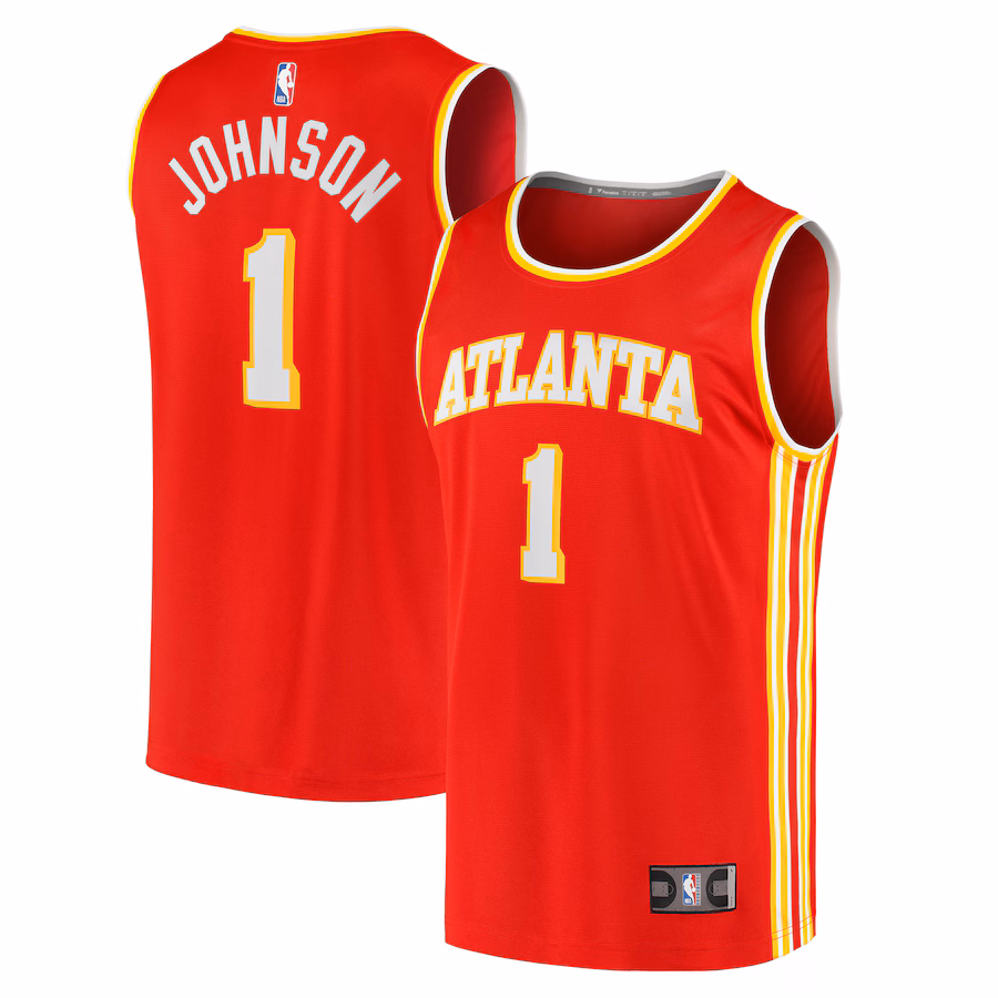 Youth Atlanta Hawks Jalen Johnson Fanatics Red Fast Break Replica Jersey - Icon Edition - Puhuasuan