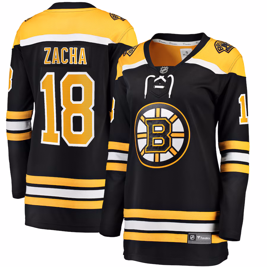Women's Boston Bruins Pavel Zacha Fanatics Black Home Breakaway Player Jersey - Puhuasuan