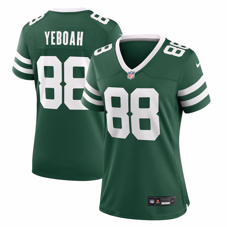 Women's New York Jets Kenny Yeboah Nike Legacy Green Team Game Jersey - Puhuasuan