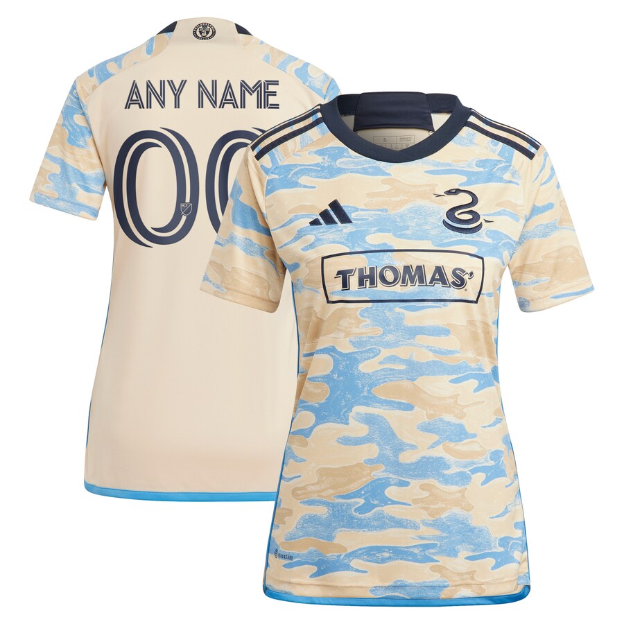 Women's Philadelphia Union adidas Tan 2023 For Philly Replica Custom Jersey - Puhuasuan