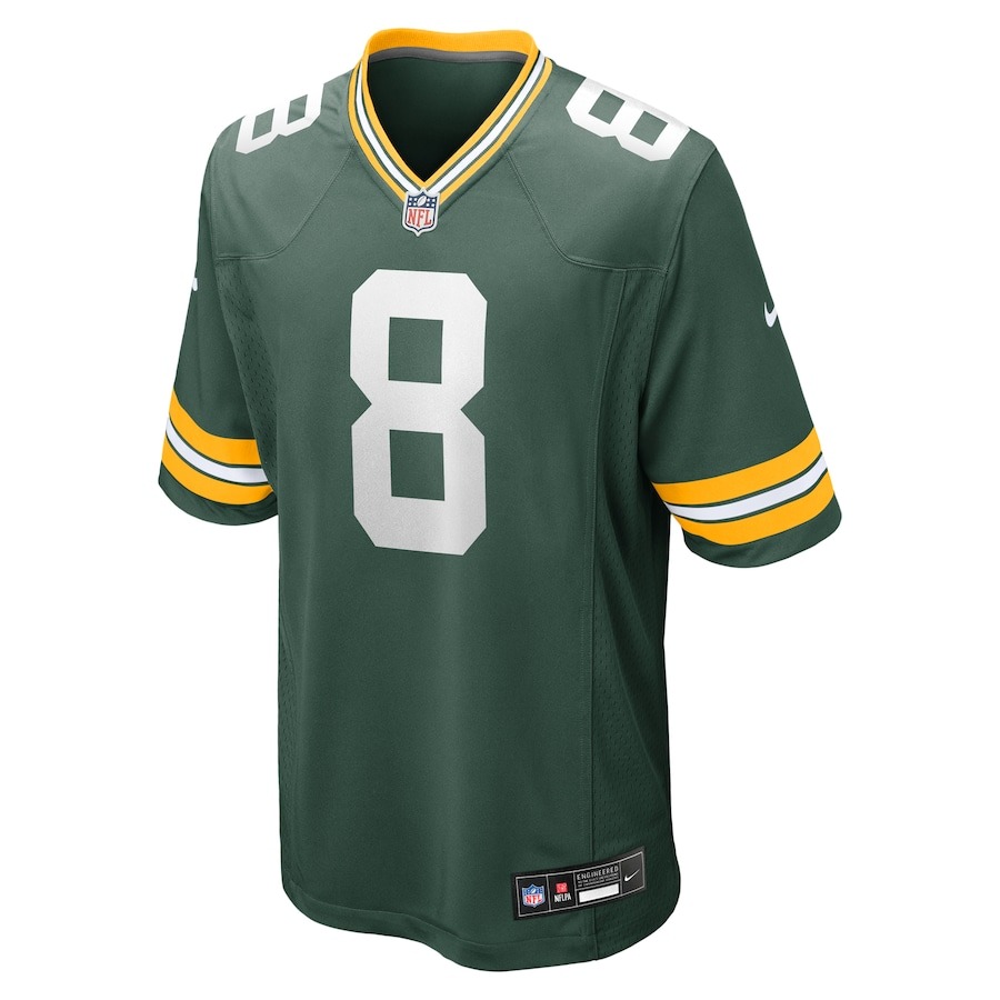 Men's Green Bay Packers Josh Jacobs Nike  Green Team Game Jersey - Puhuasuan