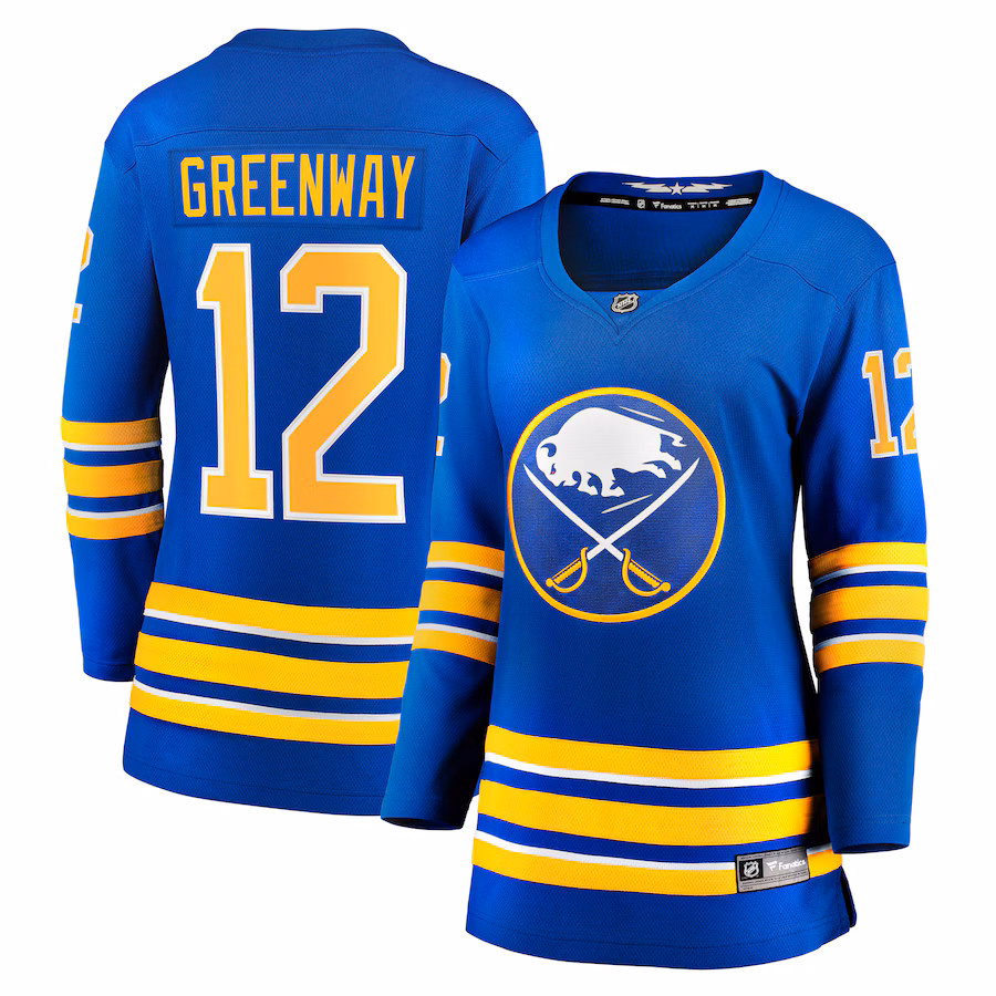 Women's Buffalo Sabres Jordan Greenway Fanatics Royal Home Breakaway Jersey - Puhuasuan