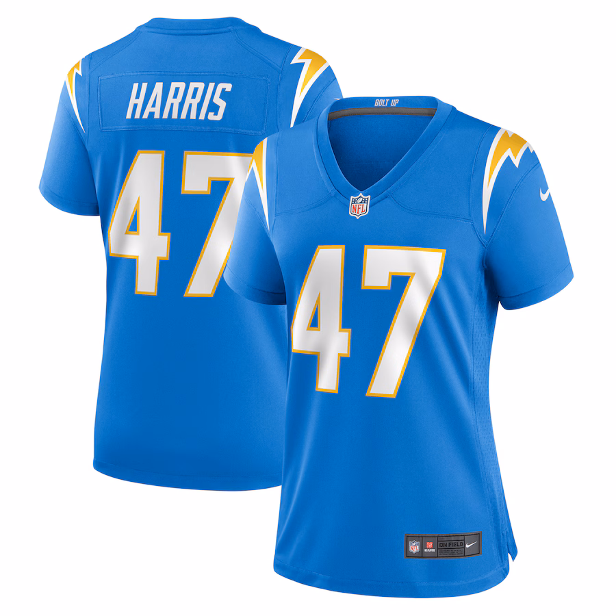 Women's Los Angeles Chargers Josh Harris Nike Powder Blue Game Jersey - Puhuasuan