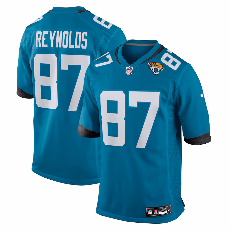 Men's Jacksonville Jaguars Josh Reynolds Nike Teal Team Game Jersey - Puhuasuan