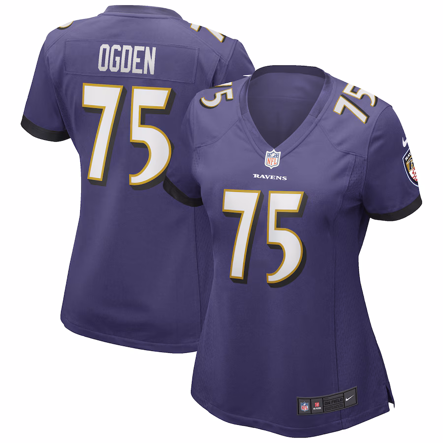 Women's Baltimore Ravens Jonathan Ogden Nike Purple Game Retired Player Jersey - Puhuasuan