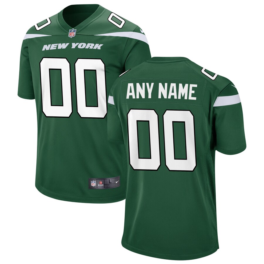 New York Jets Nike Youth Custom Game Jersey - Gotham Green - Puhuasuan