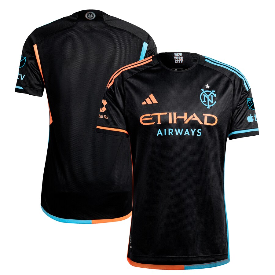Men's New York City FC  adidas Black 2024 24/7 Kit Authentic Jersey - Puhuasuan
