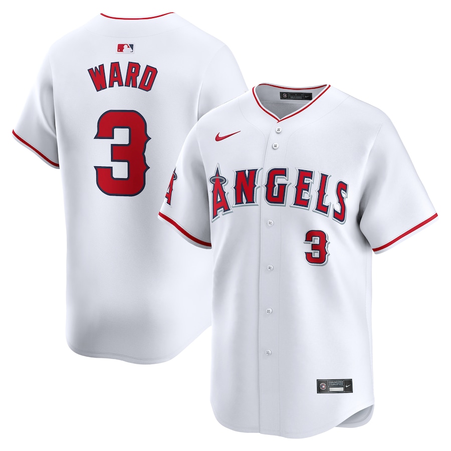 Men's Los Angeles Angels Taylor Ward Nike White Home Limited Player Jersey - Puhuasuan