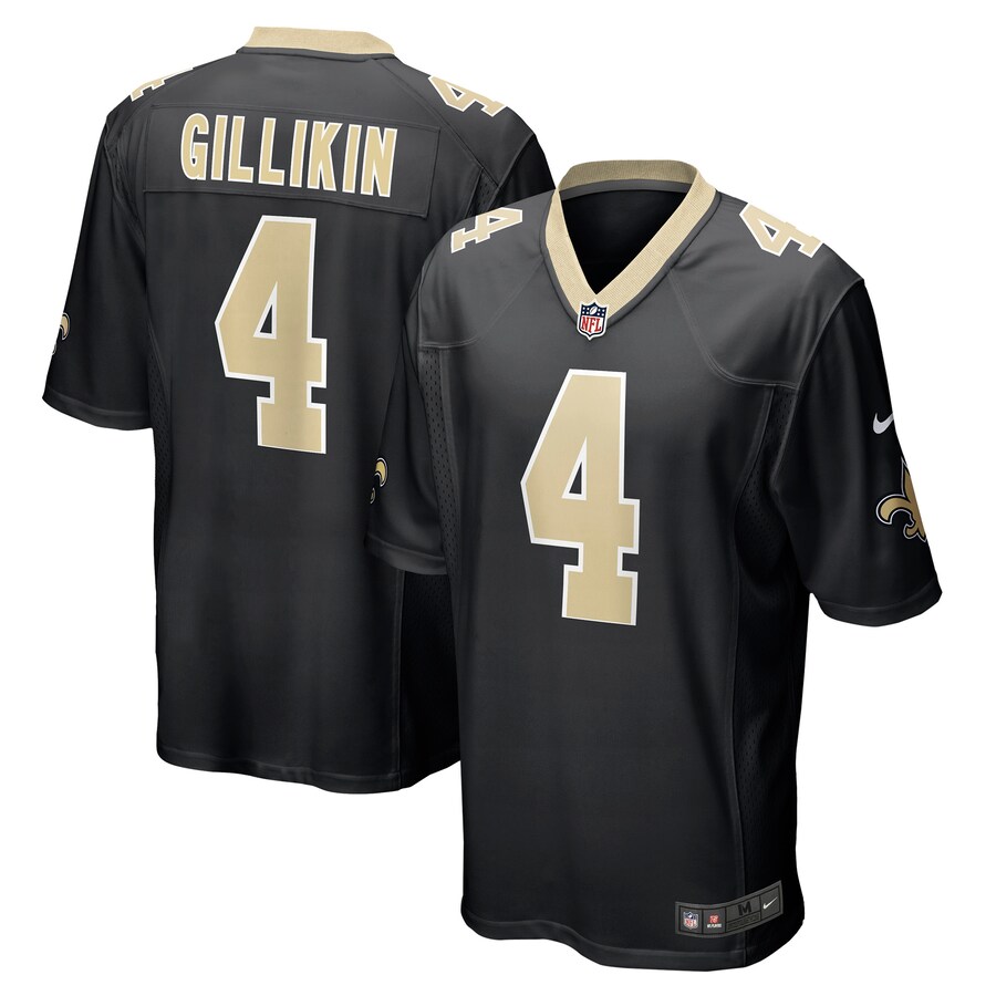 Men's New Orleans Saints Blake Gilikin Nike Black Game Player Jersey - Puhuasuan