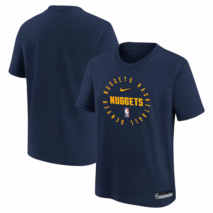 Youth Denver Nuggets Nike Navy Practice Legend T-Shirt - Puhuasuan