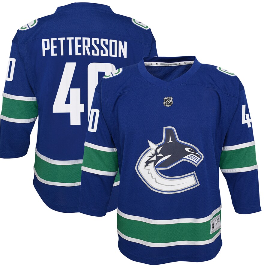 Youth Vancouver Canucks Elias Pettersson Blue 2019/20 Home Replica Player Jersey - Puhuasuan