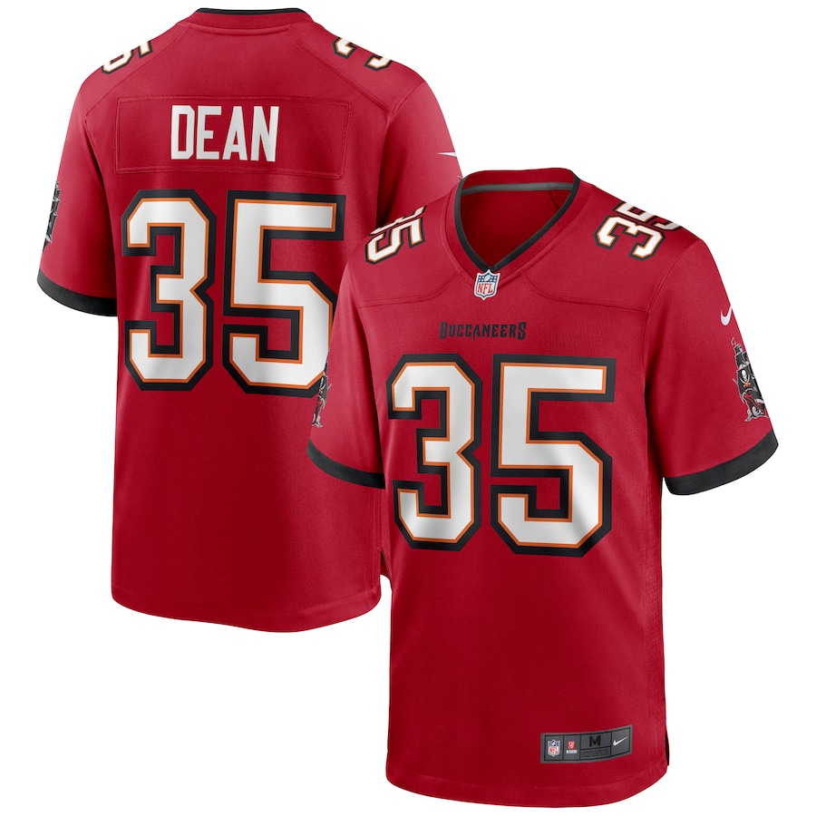Men's Tampa Bay Buccaneers Jamel Dean Nike Red Game Jersey - Puhuasuan