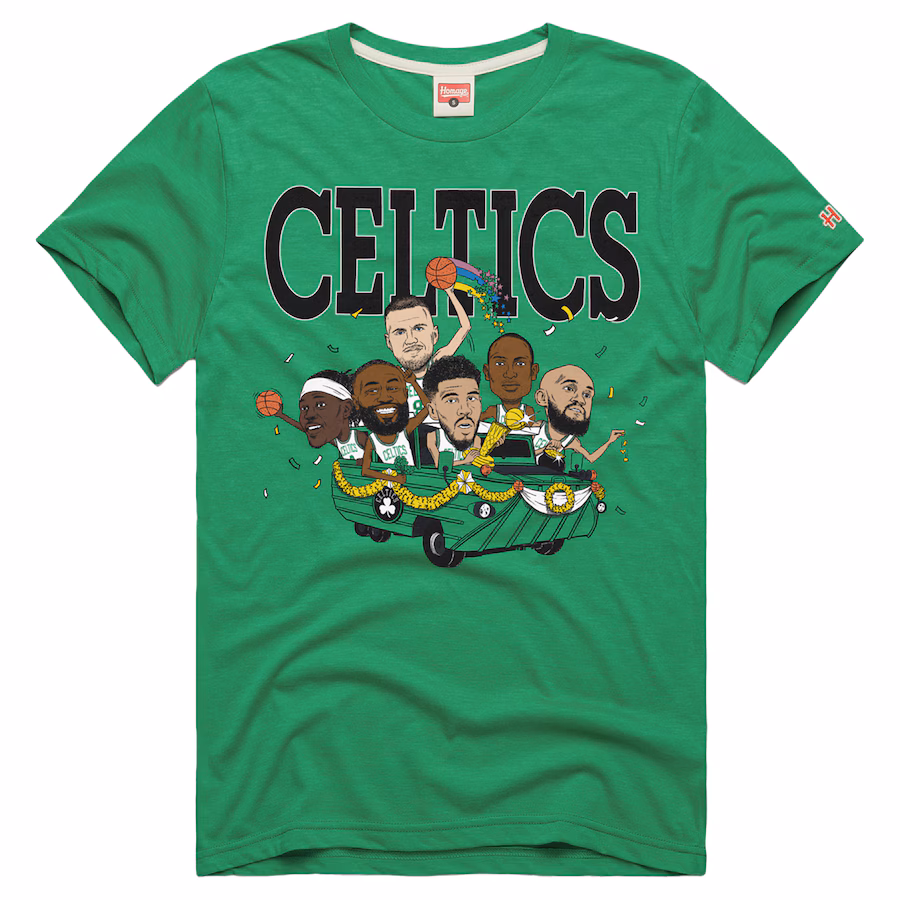 Unisex Boston Celtics Homage Green 2024 NBA Finals Champions Six-Pack Tri-Blend T-Shirt - Puhuasuan