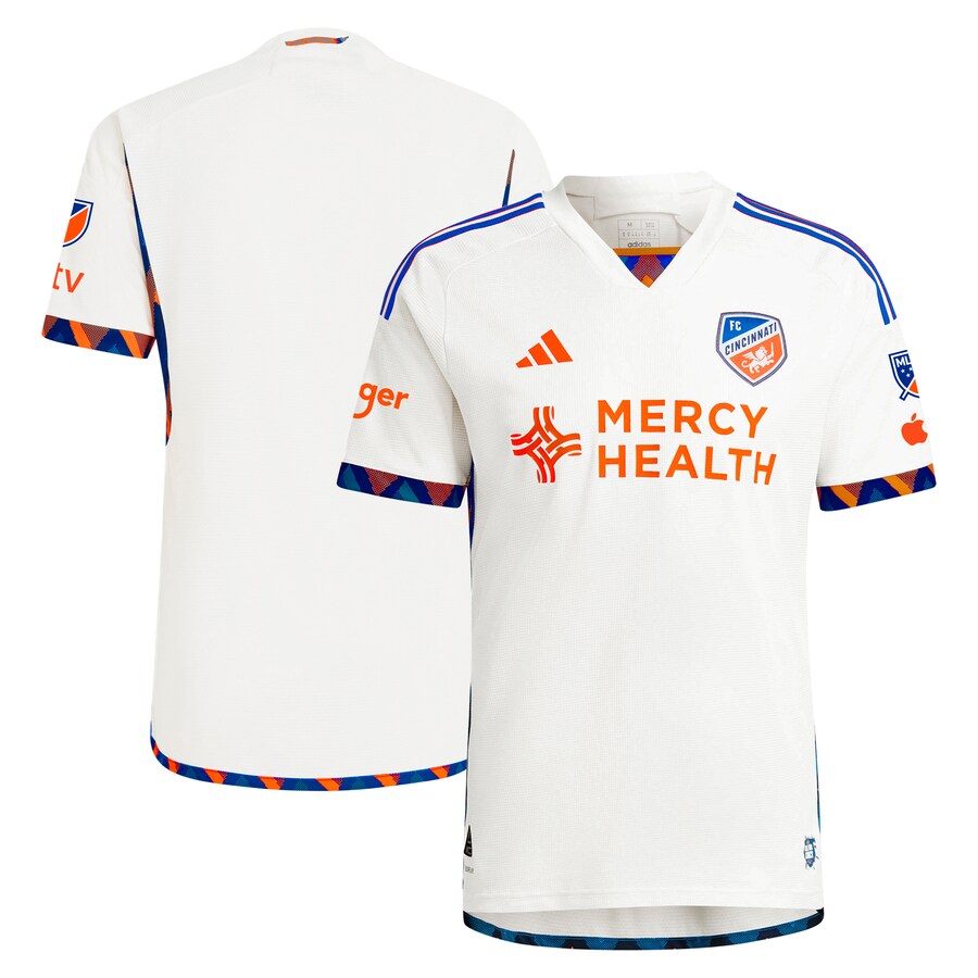 Men's FC Cincinnati  adidas White 2024 The Canvas Kit Authentic Jersey - Puhuasuan
