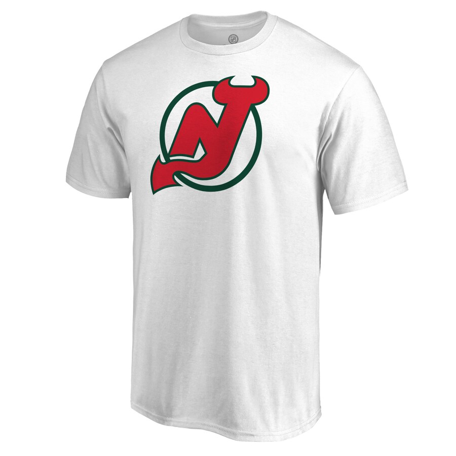 Men's New Jersey Devils White Team Alternate T-Shirt - Puhuasuan